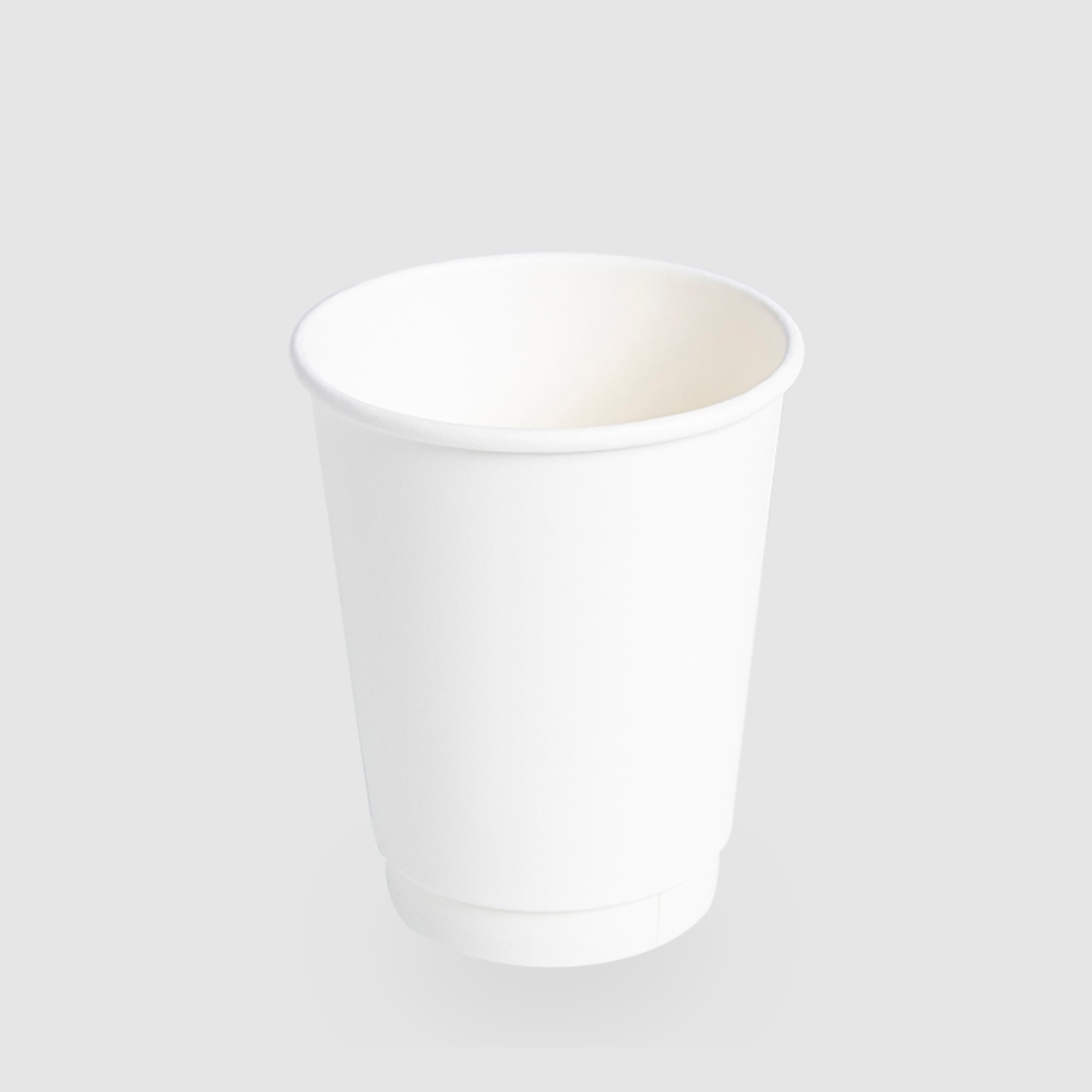 公版雙層中空杯 12oz 白色
