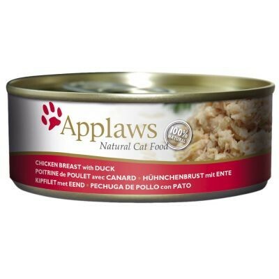 APPLAWS 肉絲湯系列貓罐 - 雞肉和鴨肉 [156g]