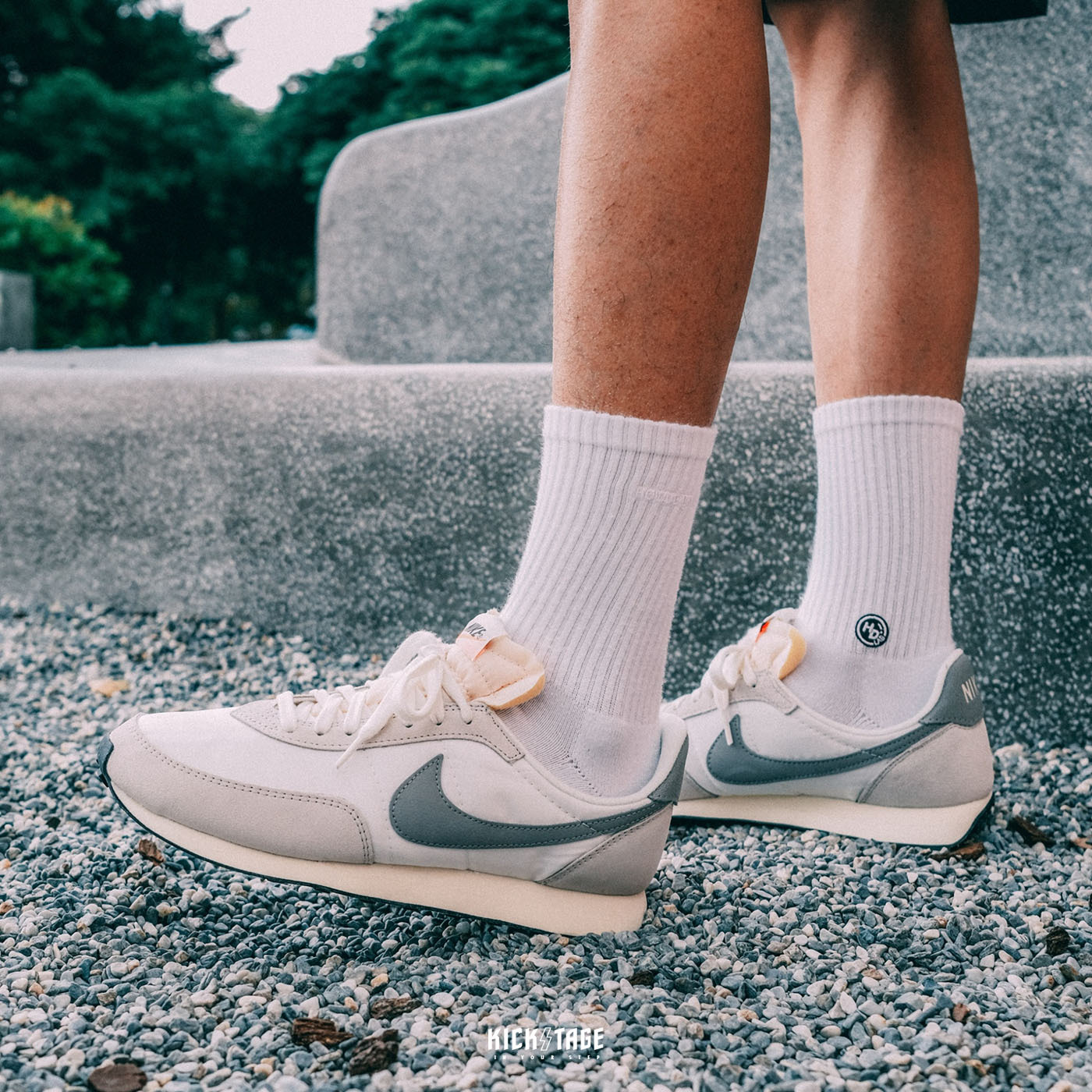 NIKE WAFFLE TRAINER 2 LIGHT BONE 骨白白灰復古休閒鞋DM0180-100