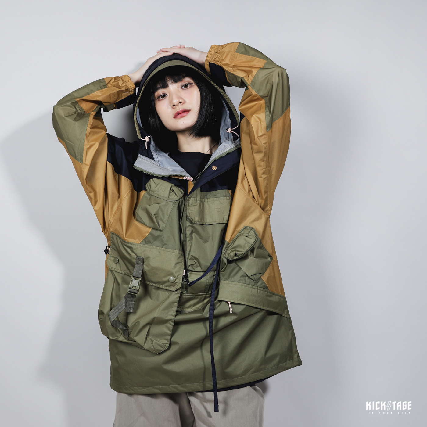 **特價商品售出不退換**男女款 THE NORTH FACE UE 深藍綠棕 北臉 多口袋 防水 衝鋒衣【NF0A7QPR7D6】