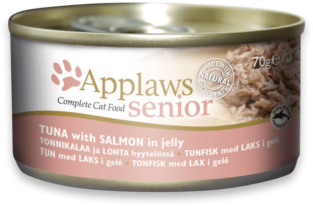 APPLAWS 啫喱貓罐(老貓) - 吞拿魚三文魚 70G