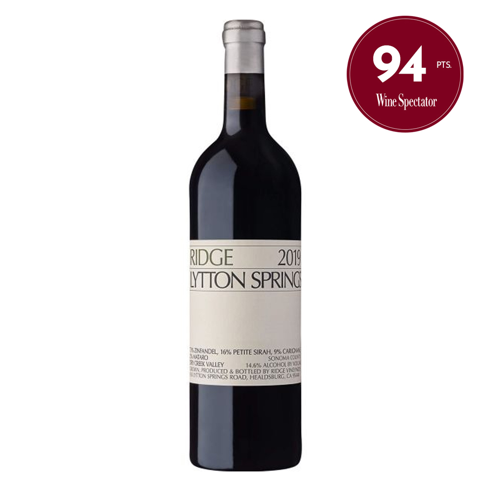 Ridge Vineyards Lytton Springs Dry Creek Valley Zinfandel 2019