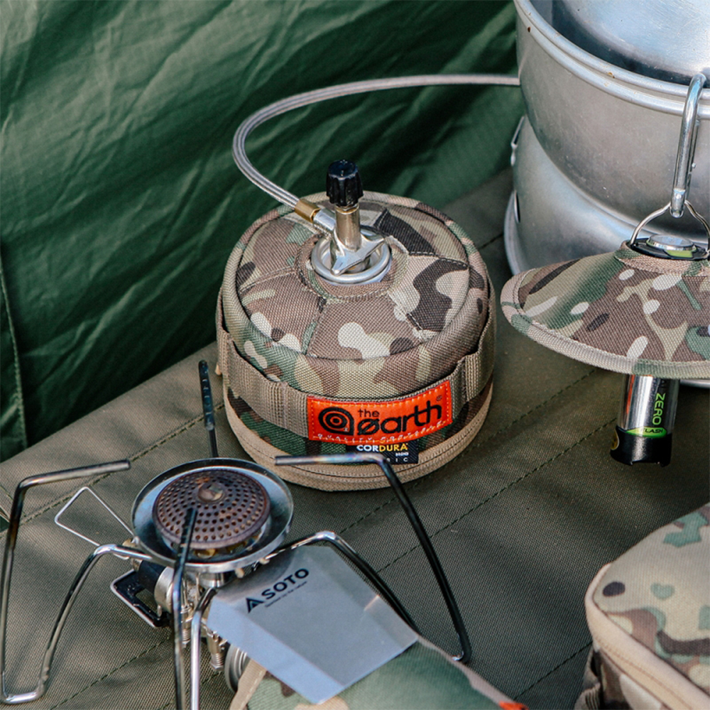 the earth CORDURA 高山瓦斯罐保護套230g-迷彩綠