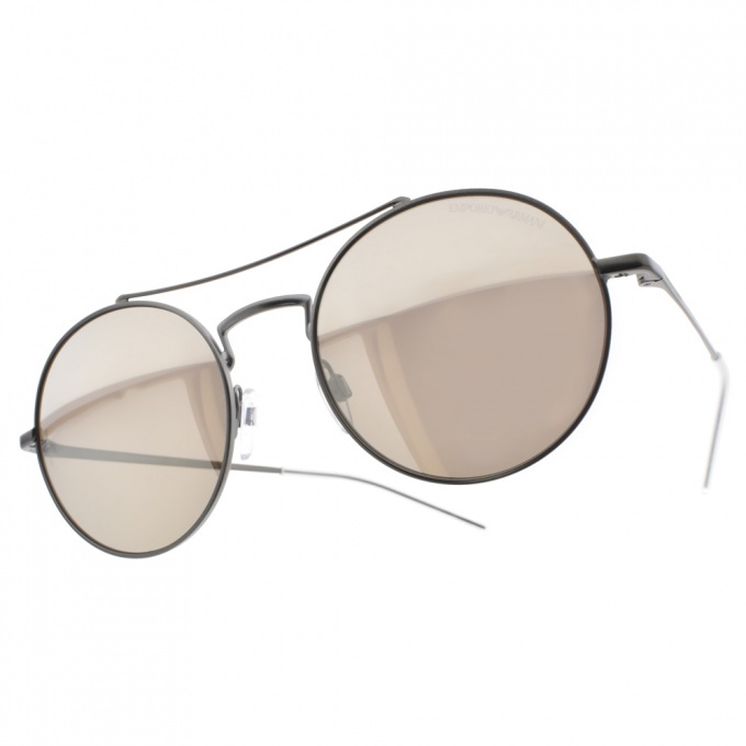 【EMPORIO ARMANI】EA2061 30035A 雅痞飛官框太陽眼鏡(水銀鏡片)