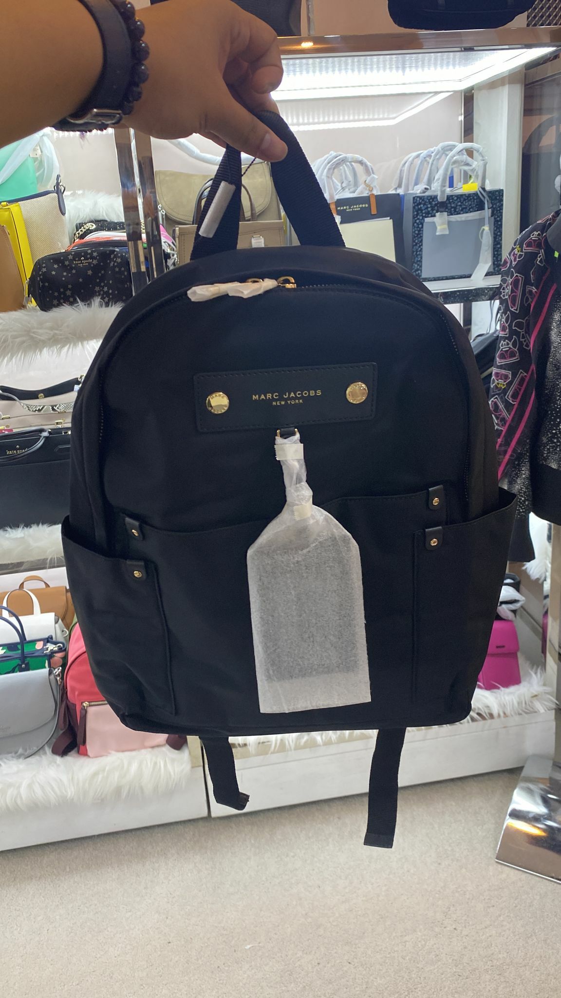 [S] MARC JACOBS PREPPY NYLON BACKPACK, BLACK, 191267164762 (SMJ16)