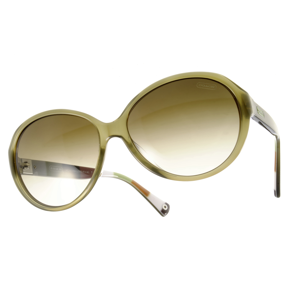 【COACH】COS8008A 504213 都會經典LOGO圓框太陽眼鏡