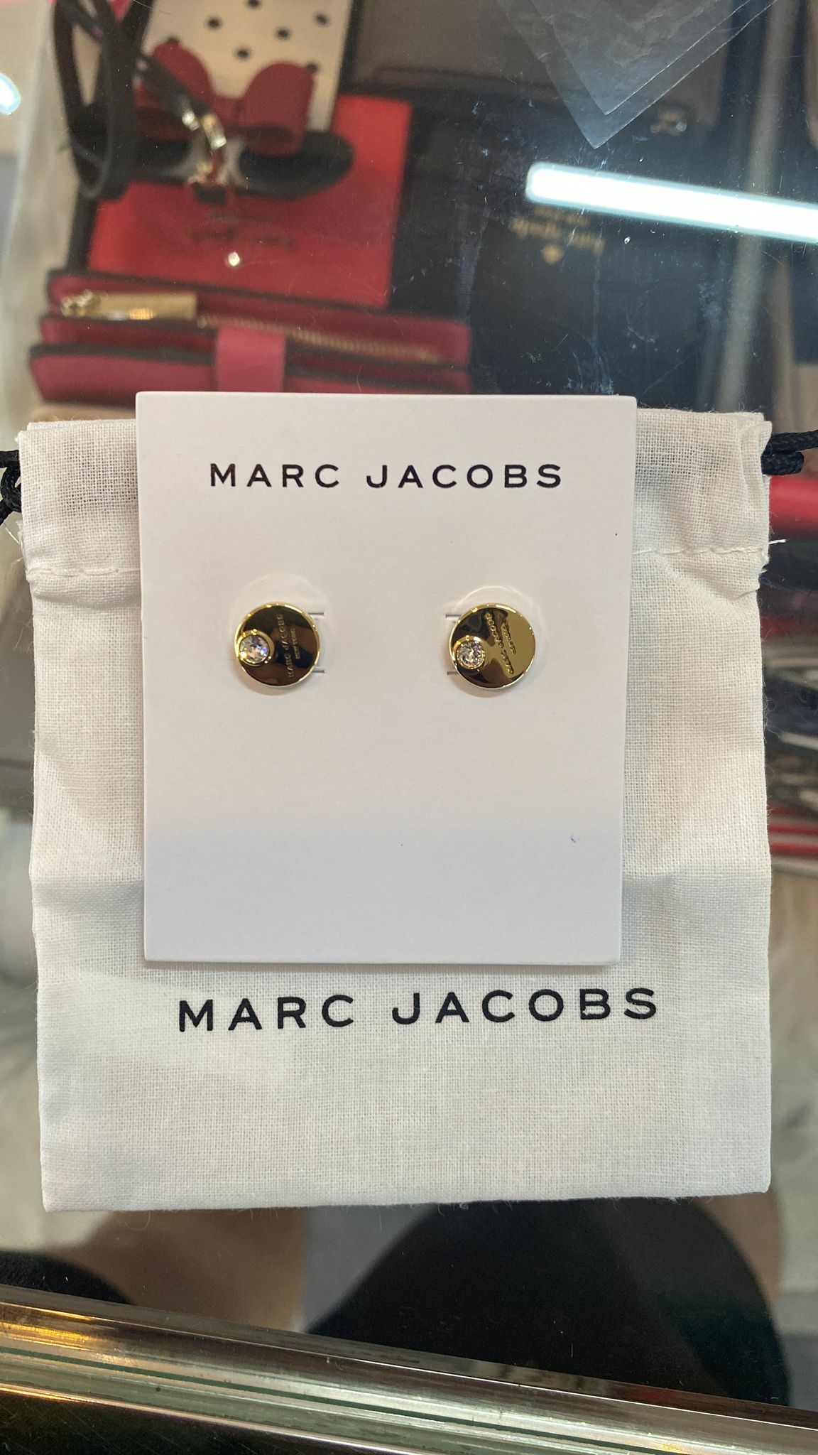 [S] MARC JACOBS M0009789-168 COIN STUDS,CRYSTAL/GOLD, 889732669019 (SMJ24)