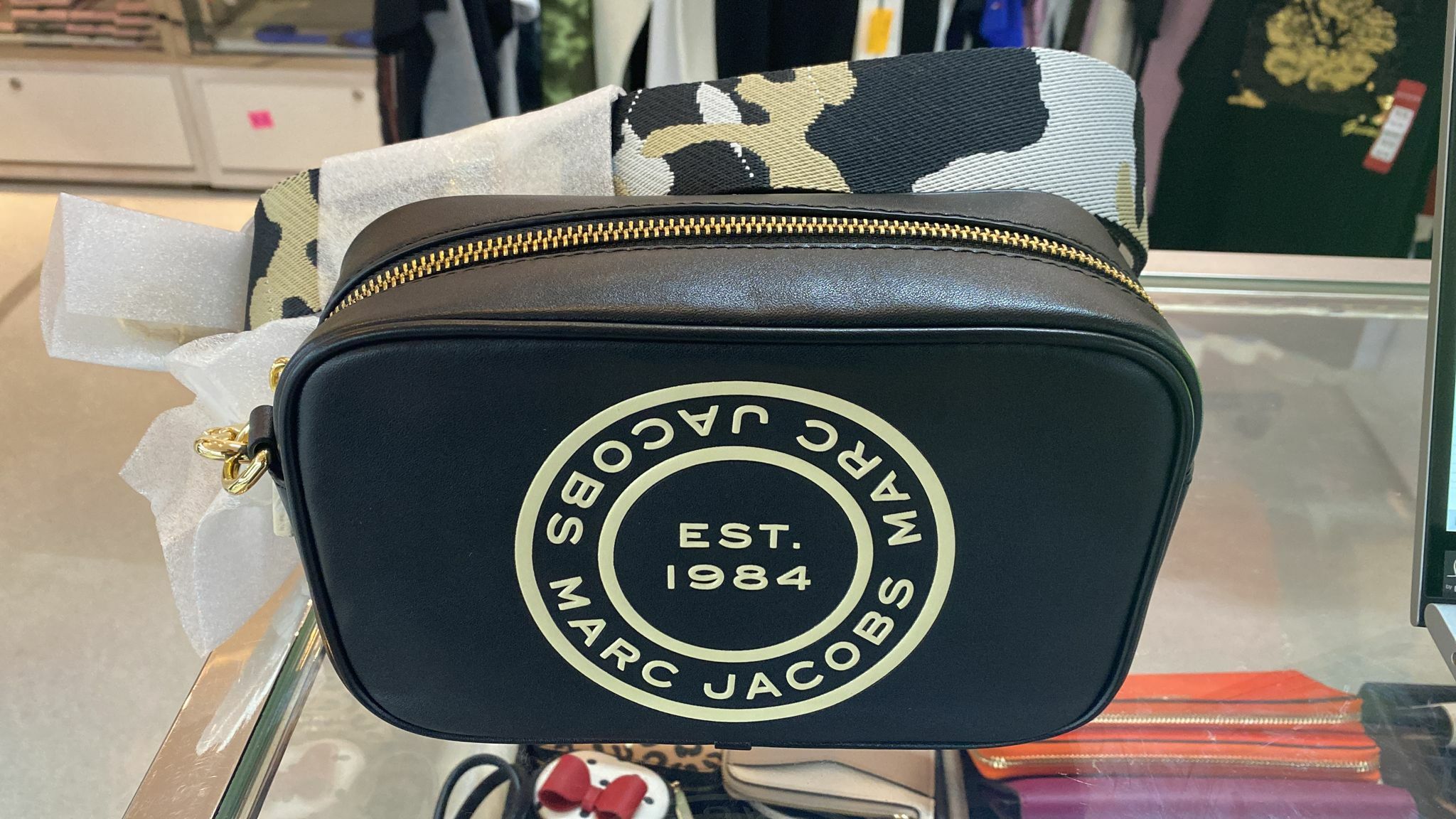 [S] MARC JACOBS H101L01PF21-001 FLASH CROSSBODY BAG, BLACK, 191267922218 (SMJ29)