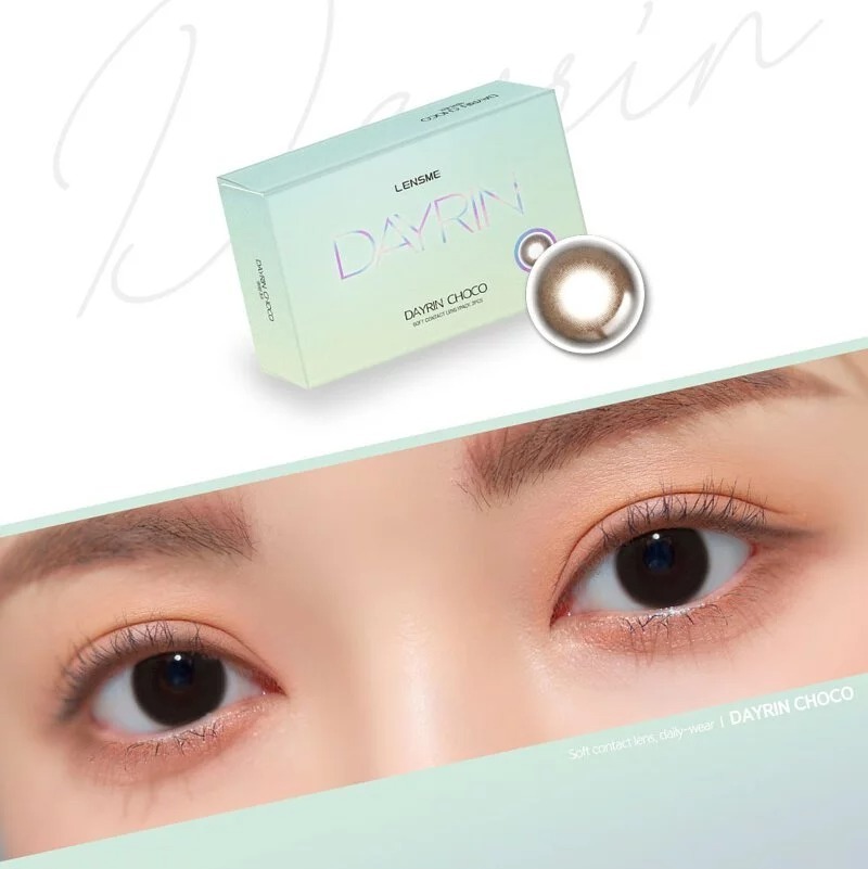 [預訂][月拋] LENSME Dayrin 每月拋棄彩妝隱形眼鏡｜2片 (Choco)