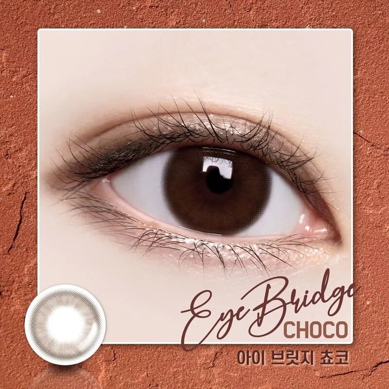 [預訂][月拋] LENSME EYE BRIDGE 每月拋棄彩妝隱形眼鏡｜2片 (Choco)