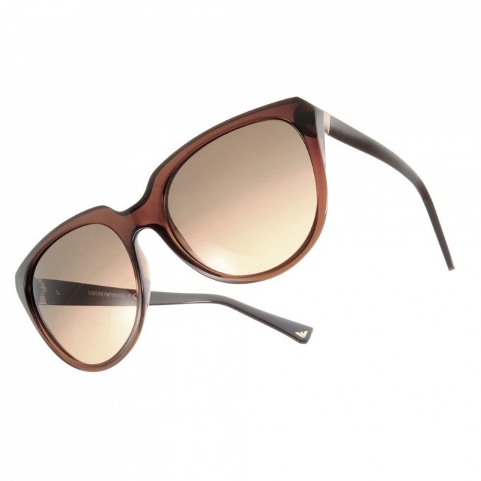 【EMPORIO ARMANI】EA4027 519818 經典切角方框太陽眼鏡