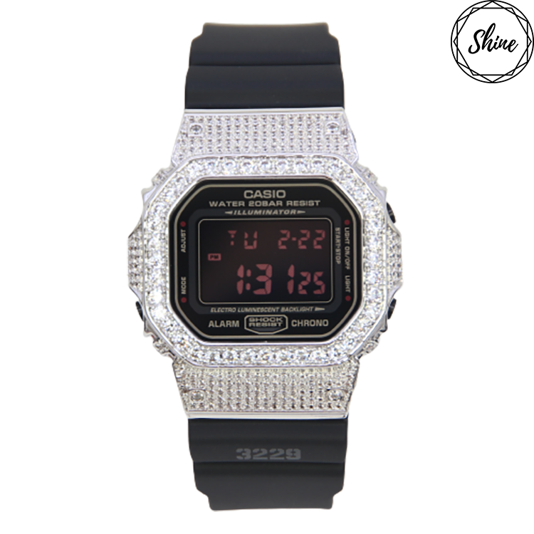 銀色 改裝手錶 DW-5600MS-1 - 經典