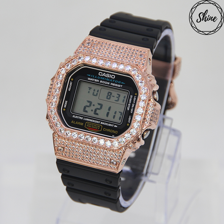 玫瑰金色 改裝手錶 DW-5600E-1 - 經典