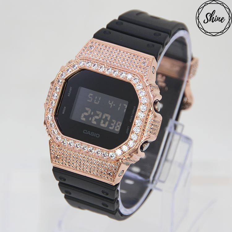 玫瑰金色 改裝手錶 DW-5600BB-1 - 經典