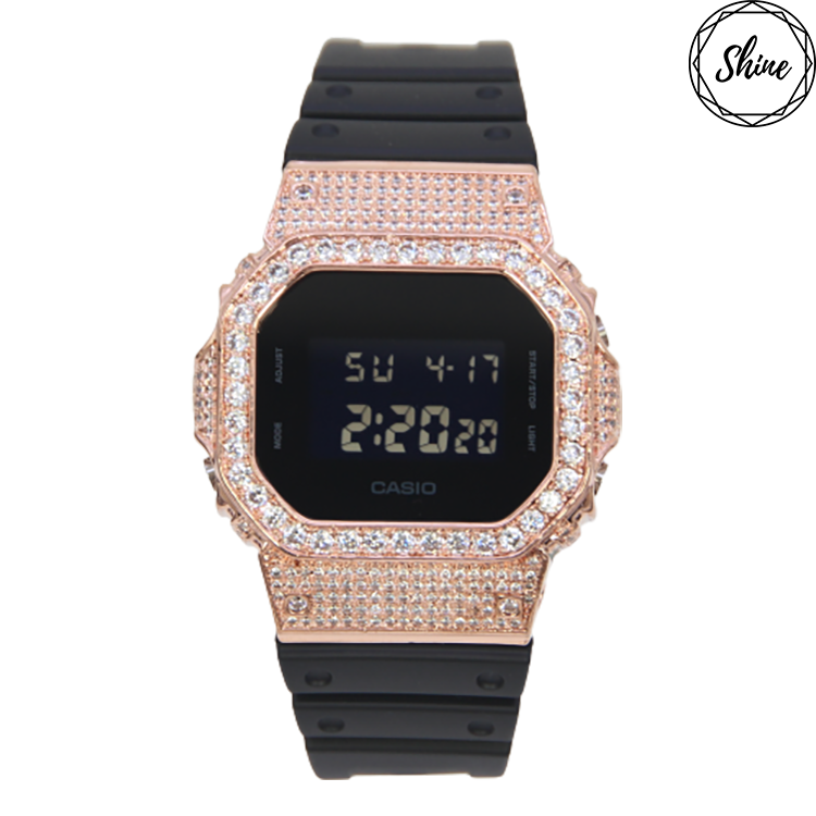 玫瑰金色 改裝手錶 DW-5600BB-1 - 經典