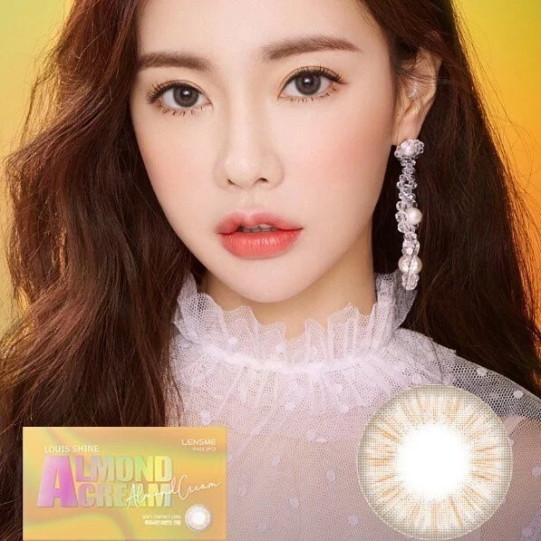 [預訂][月拋] LENSME Louis Shine 每月拋棄彩妝隱形眼鏡｜2片 (ALMOND CREAM)