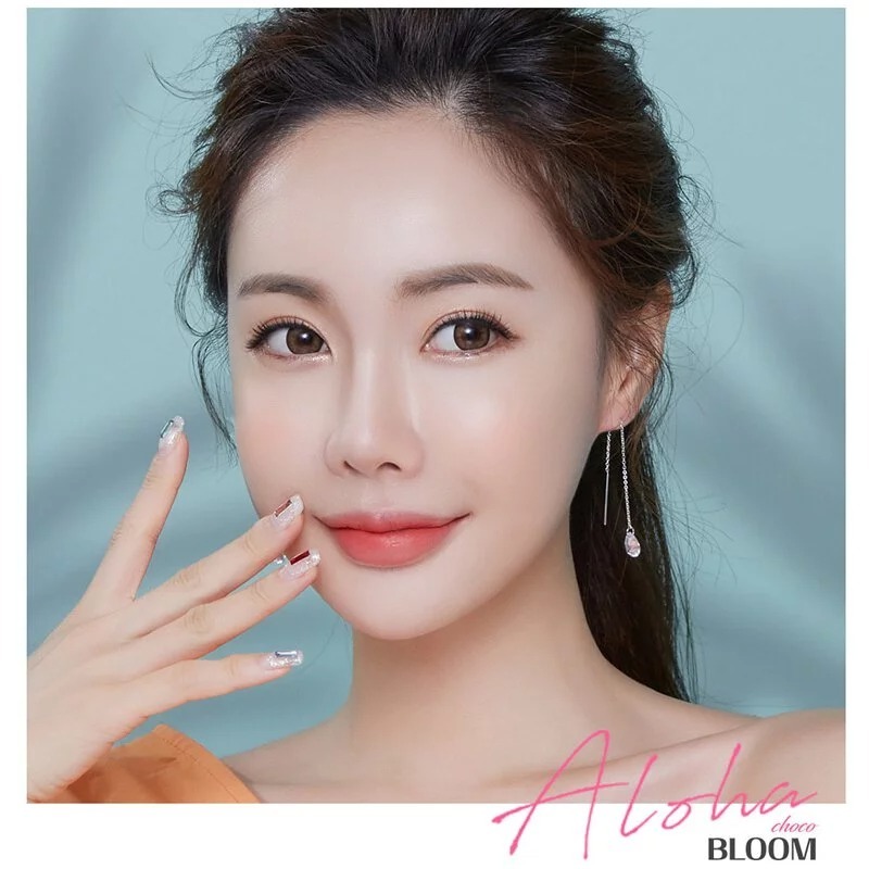 [預訂][月拋] LENSME Aloha Bloom 每月拋棄彩妝隱形眼鏡｜2片 (Choco)