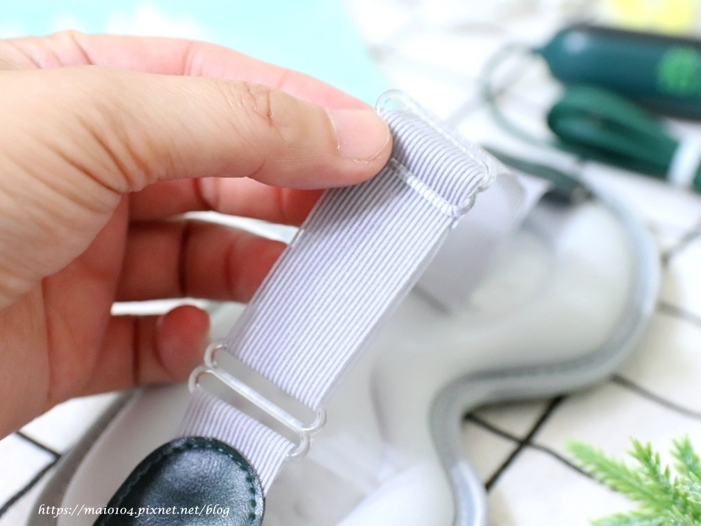 麥的小窩推薦時尚皮革三段溫控震動按摩熱敷眼罩，時尚又實用