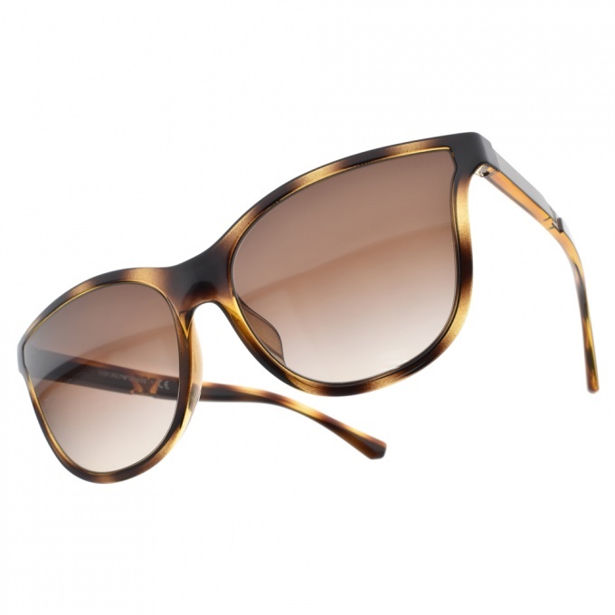 【EMPORIO ARMANI】EA4112 502613 時尚貓眼框太陽眼鏡