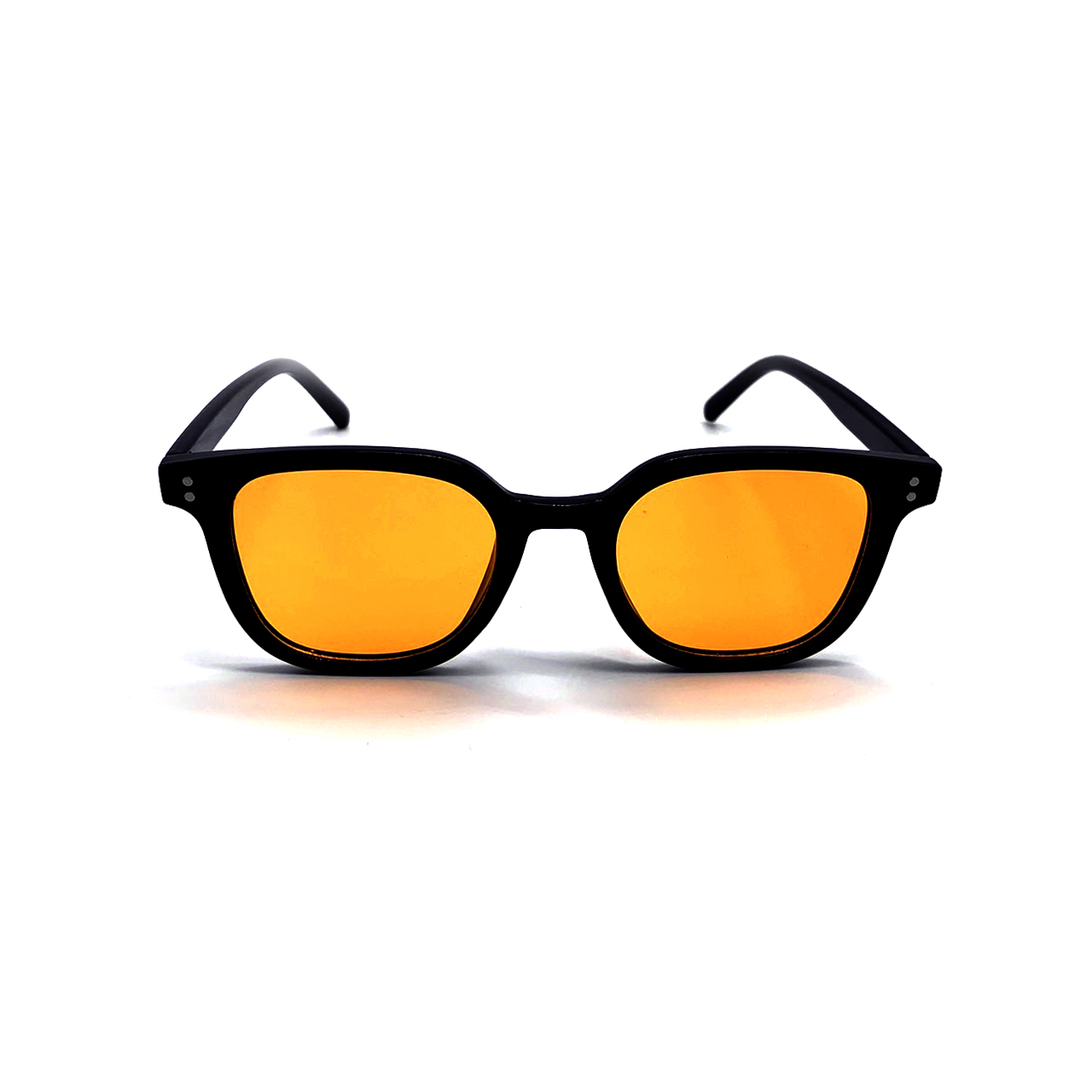 CHILL 潮流黑框跳色眼鏡-橘