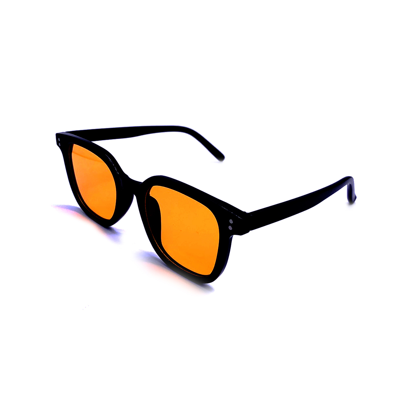 CHILL 潮流黑框跳色眼鏡-橘