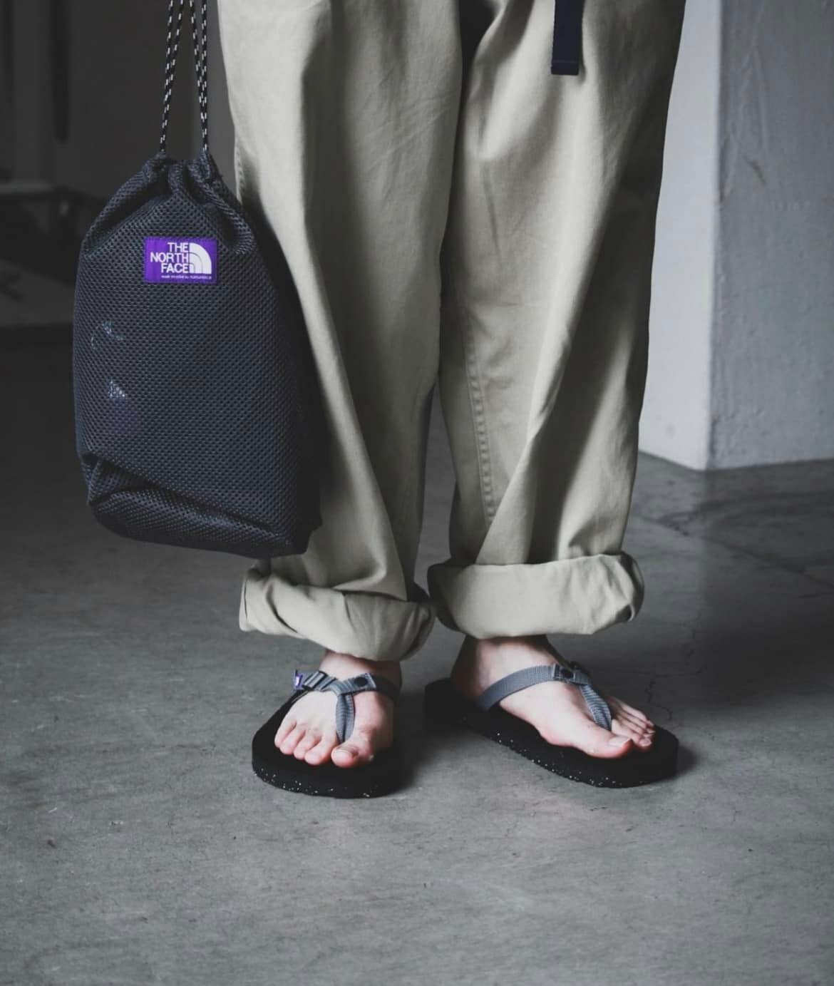 日本TNF 紫標拖鞋