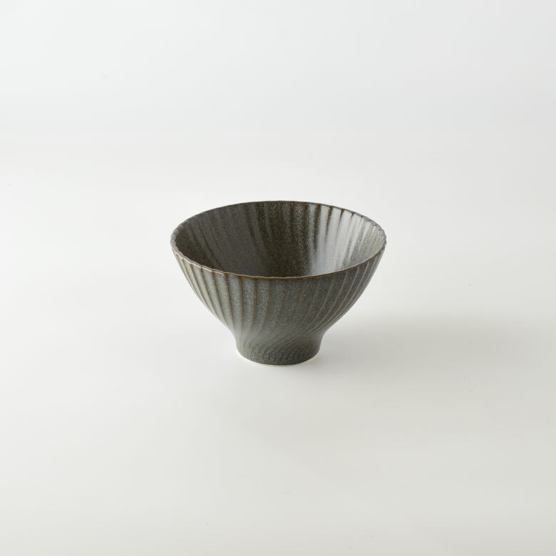 Mille Seto Yaki rice bowl Dark grey | sobokai