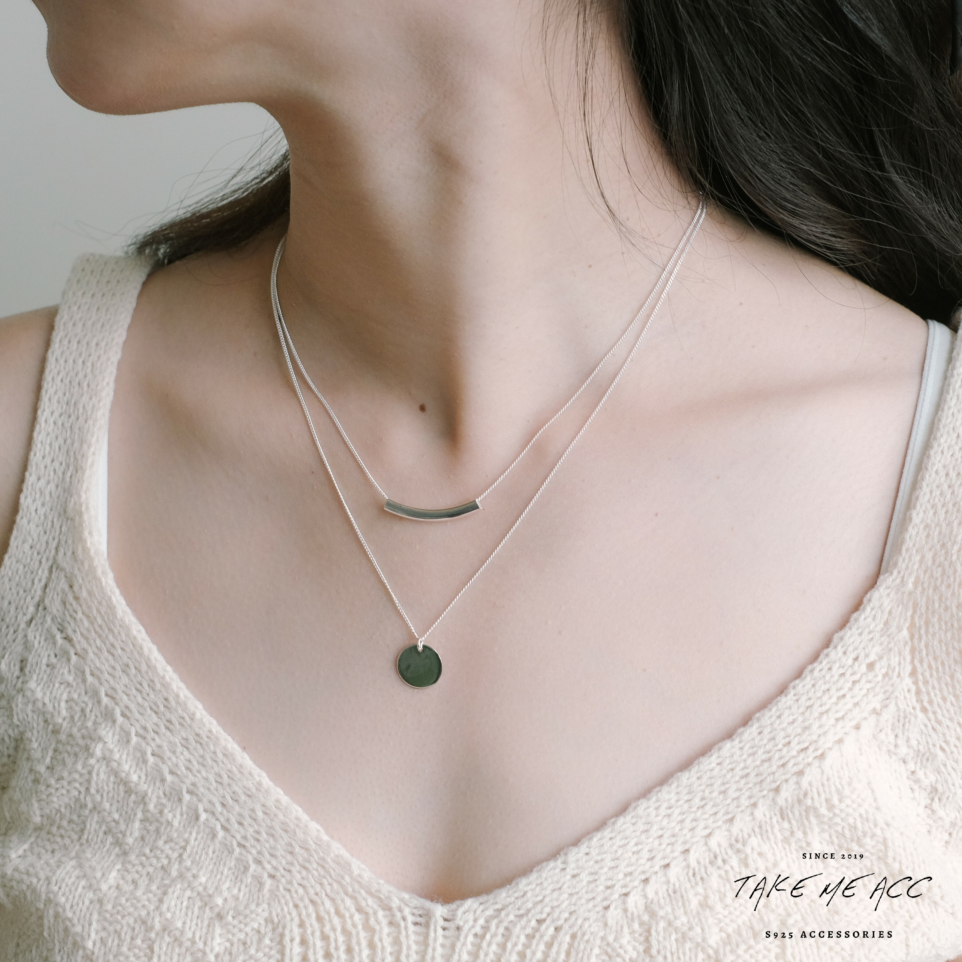 空白鍵｜純銀項鍊