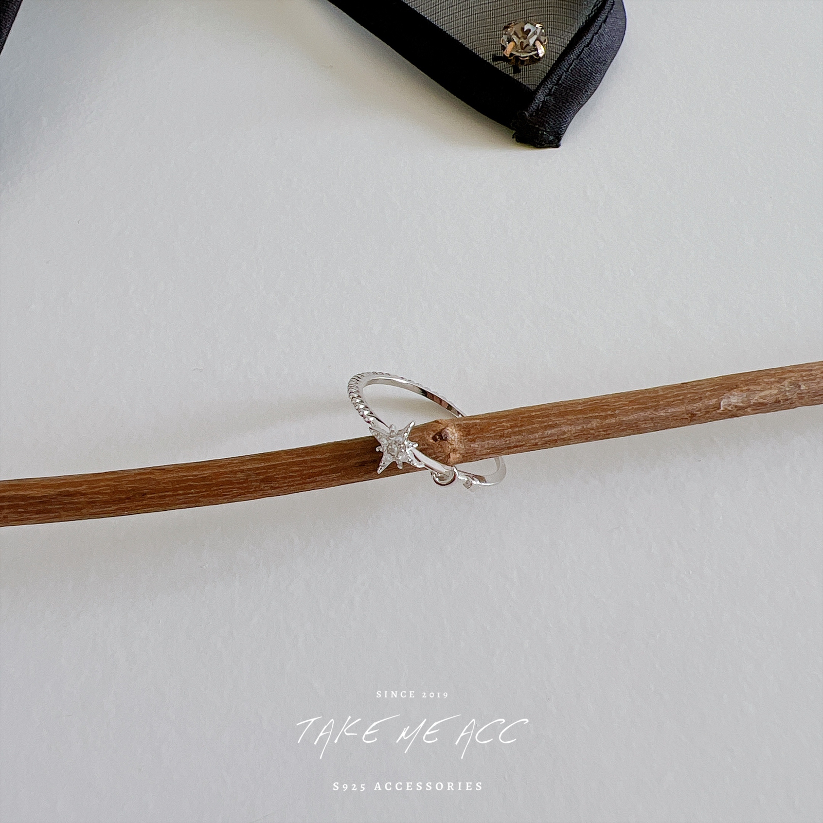 星心相依｜純銀戒指