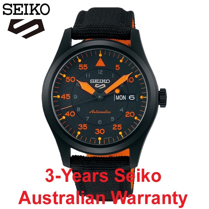 Seiko 5 Sports Flieger Automatic SRPH33K1 Black Watch
