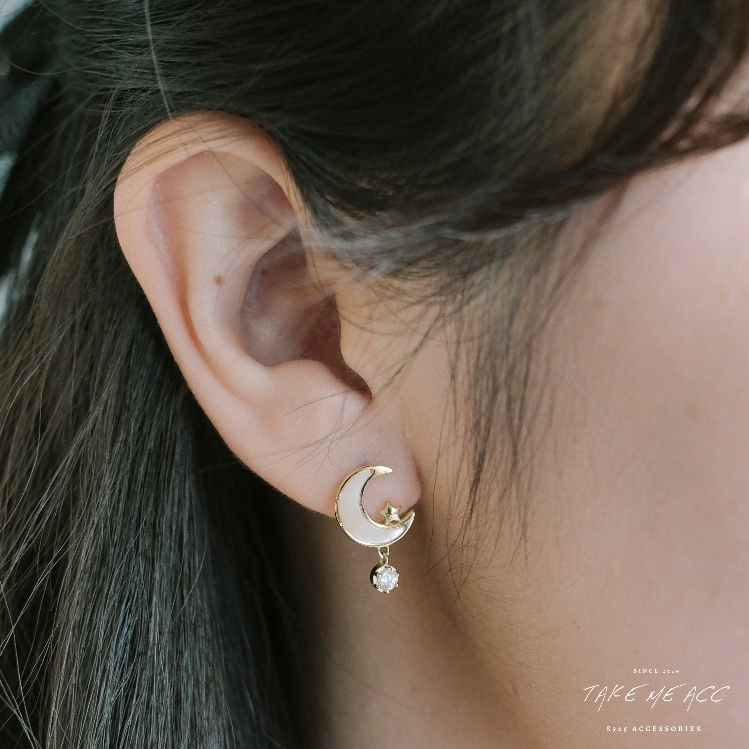 好夢｜純銀針耳環