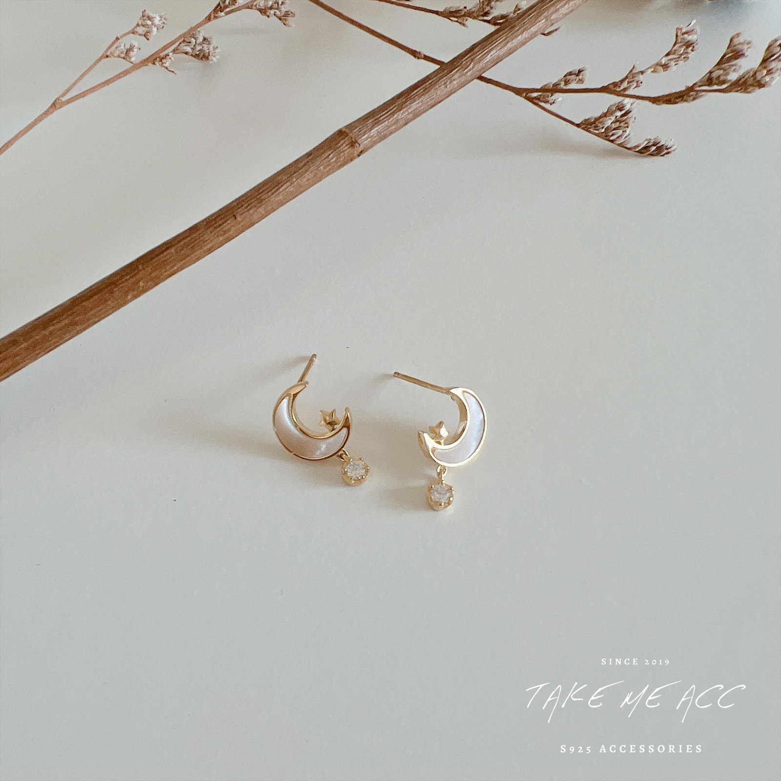 好夢｜純銀針耳環