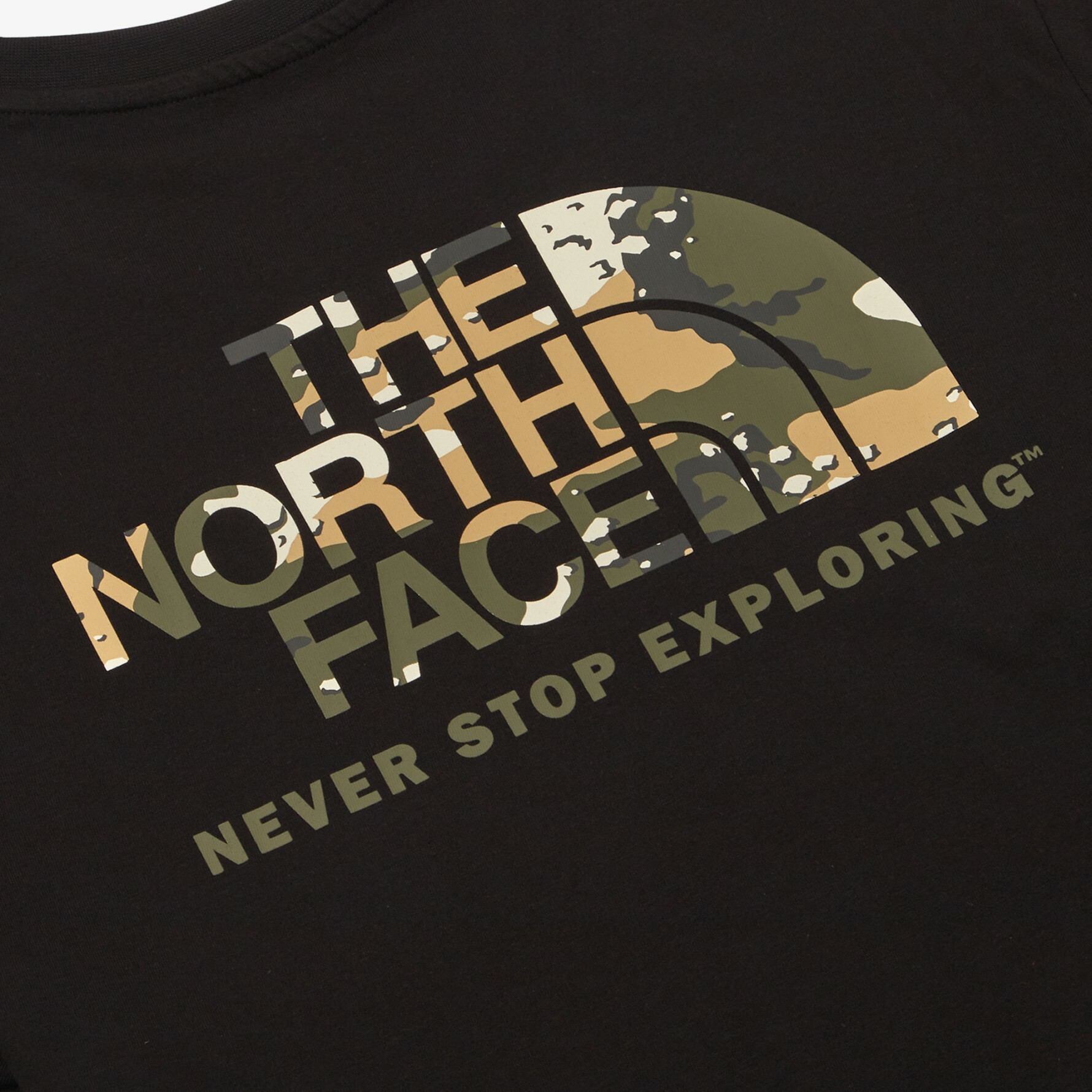 THE NORTH FACE NSE CAMO 迷彩大LOGO 短袖 短T 黑 NT7UN58A