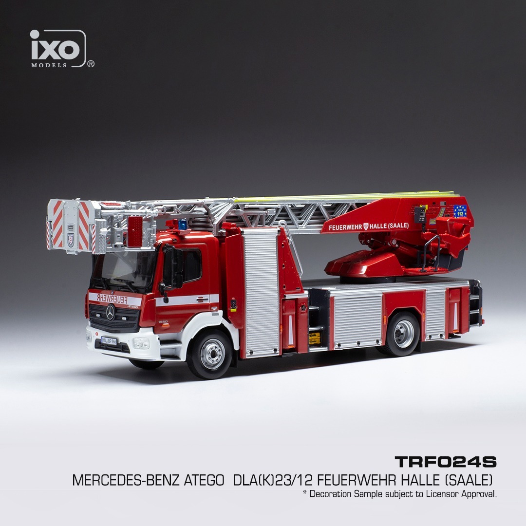 1/43 IXO Mercedes Atego DLK 23/12 Metz Feuerwehr (TRF024)