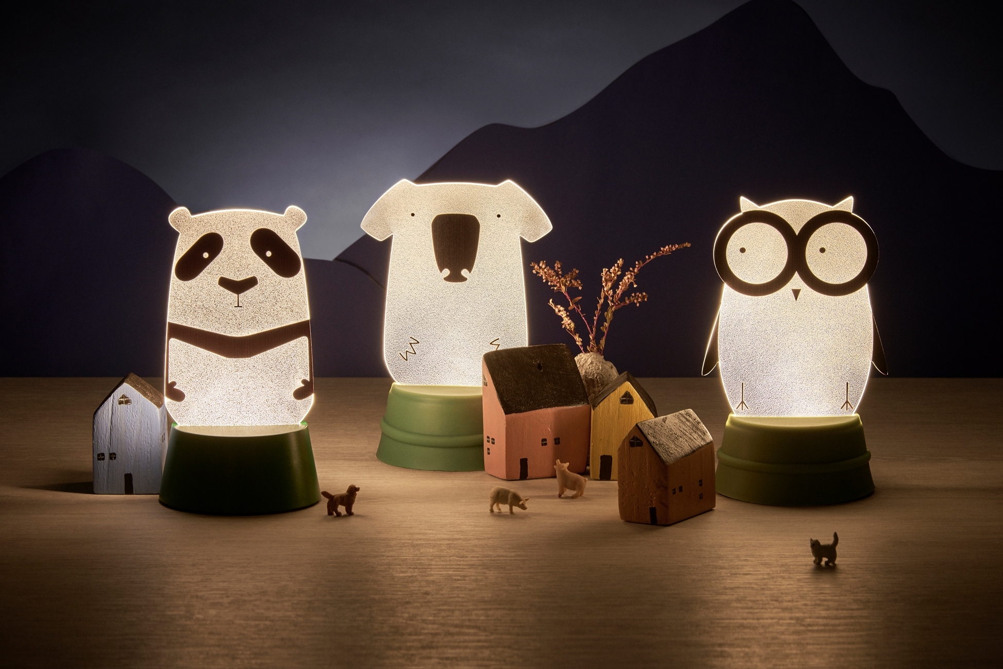 台灣 Xcellent｜Party Light 派對時光情境燈 貓頭鷹