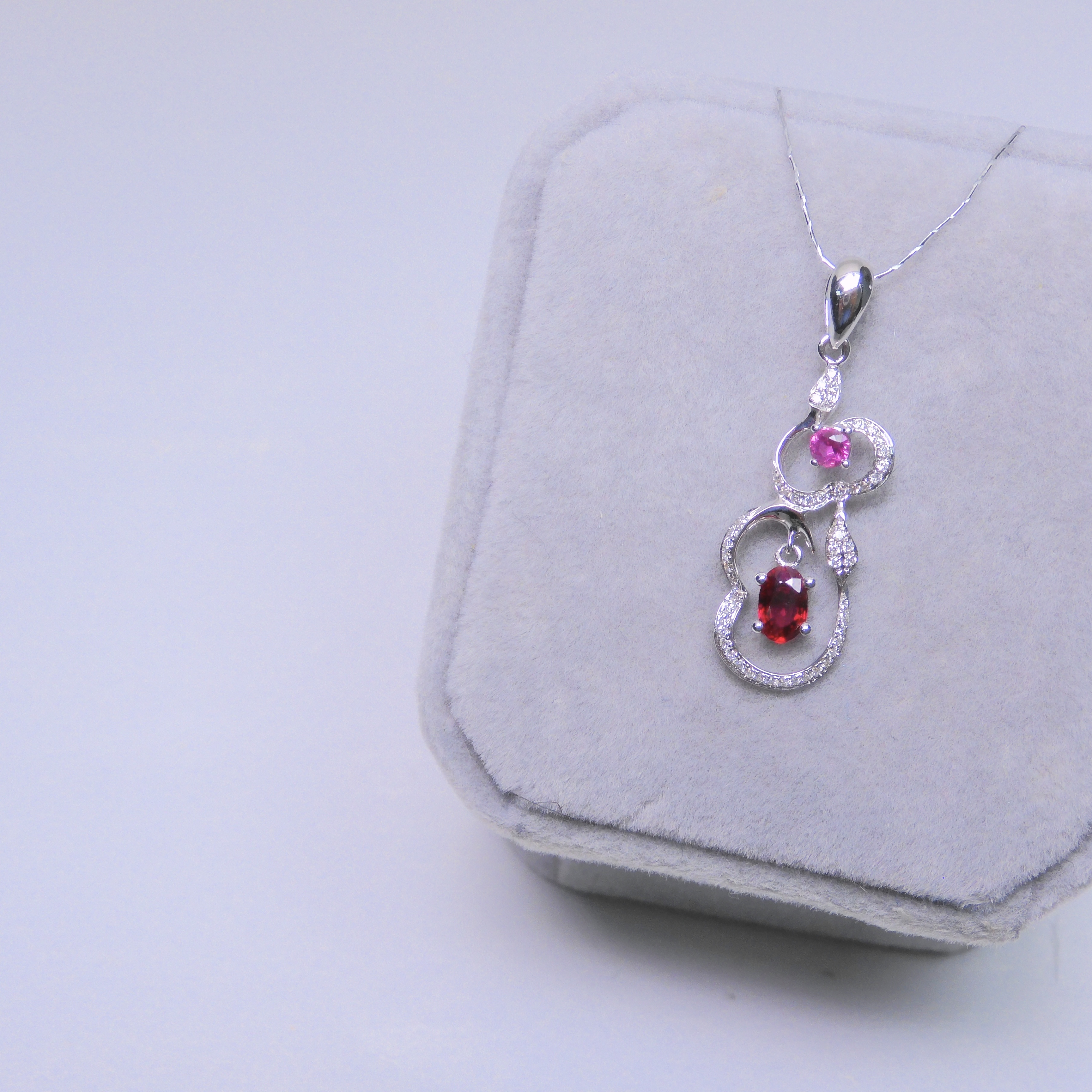 18K金 0.333ct 紅寶石吊墜