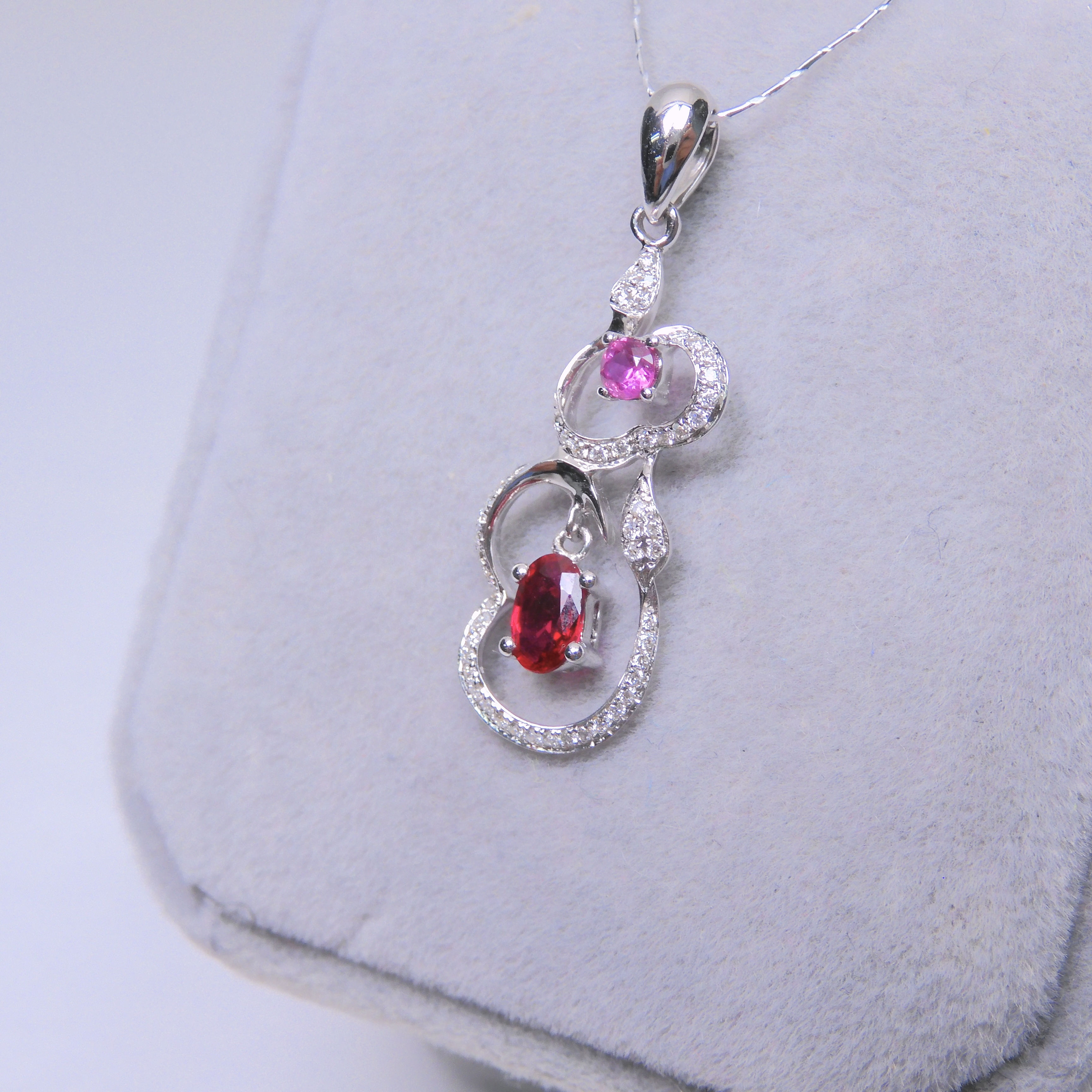 18K金 0.333ct 紅寶石吊墜