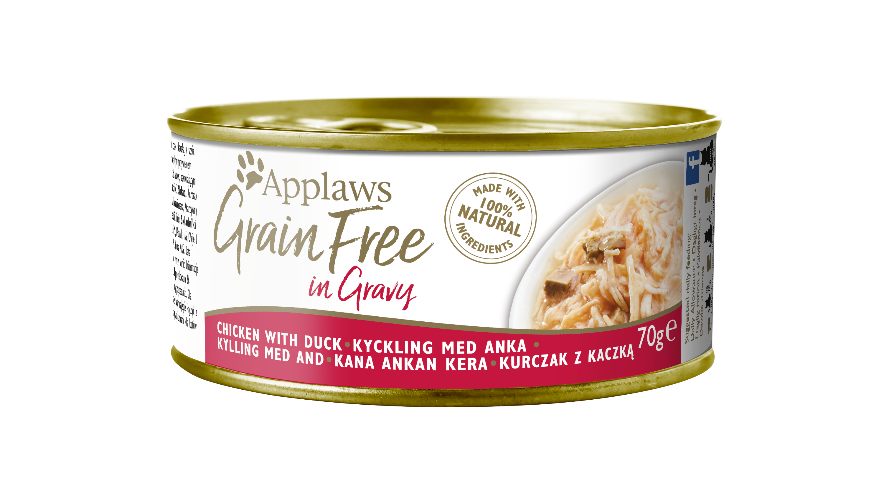 APPLAWS無穀物肉汁系列貓罐 – 雞肉, 鴨肉70G