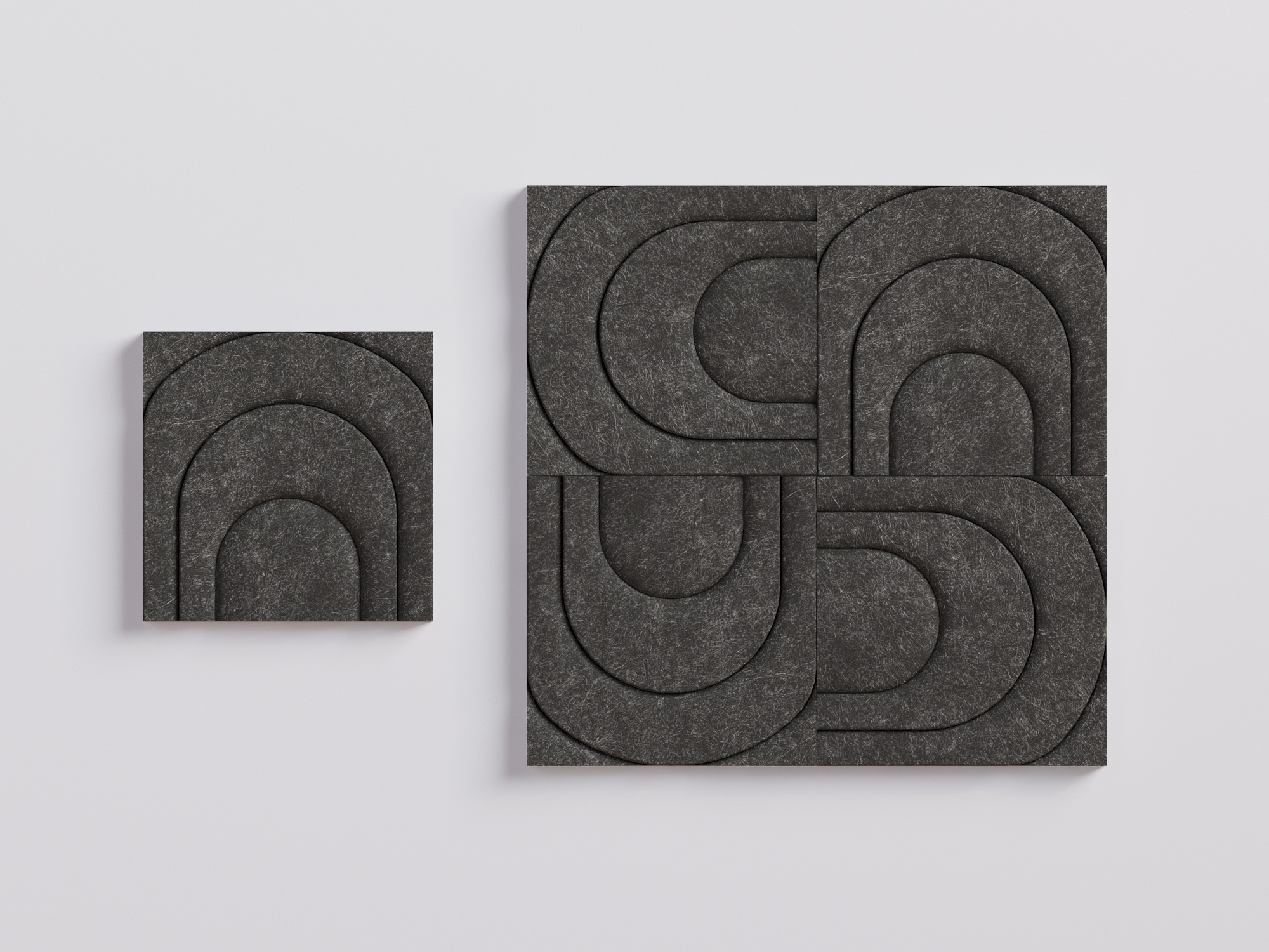 3D Curve Lines Wall Panel