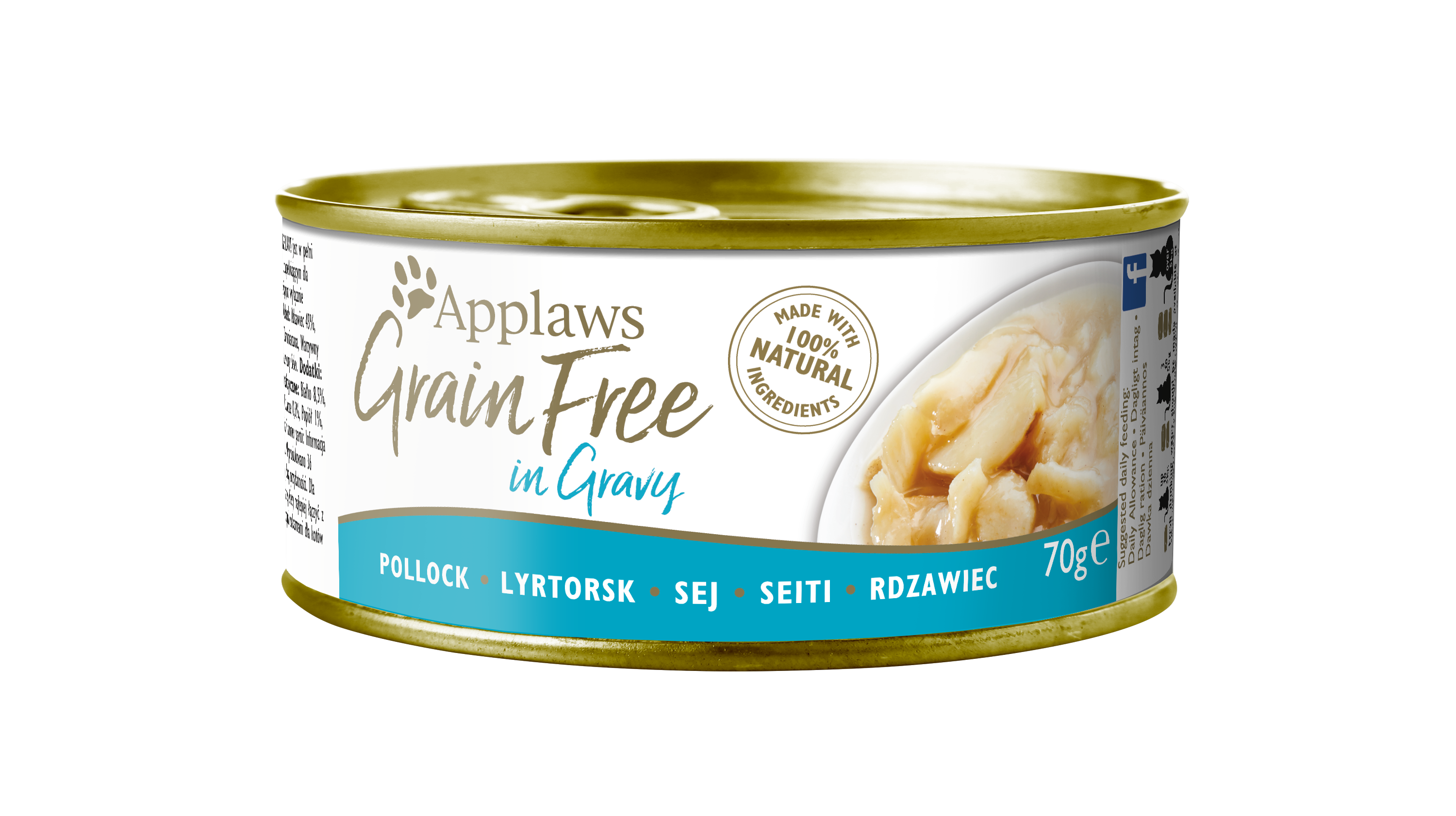 APPLAWS無穀物肉汁系列貓罐 – 鱈魚70G