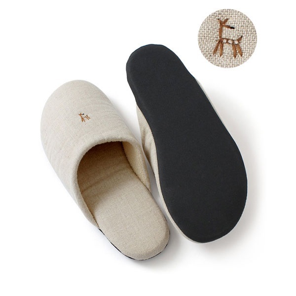 中川政七商店 - 24.5cm鹿媽媽室內拖鞋 / 原色