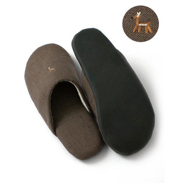 中川政七商店 - 27.5cm鹿爸爸 室內拖鞋 / 墨