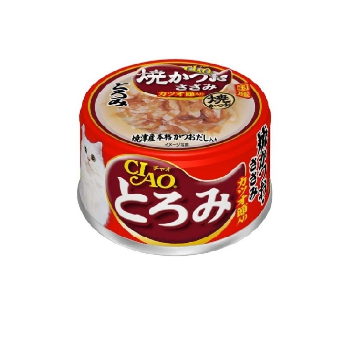 CIAO 貓罐頭 雞肉 + 鰹魚  80g A-48【原箱24 罐】