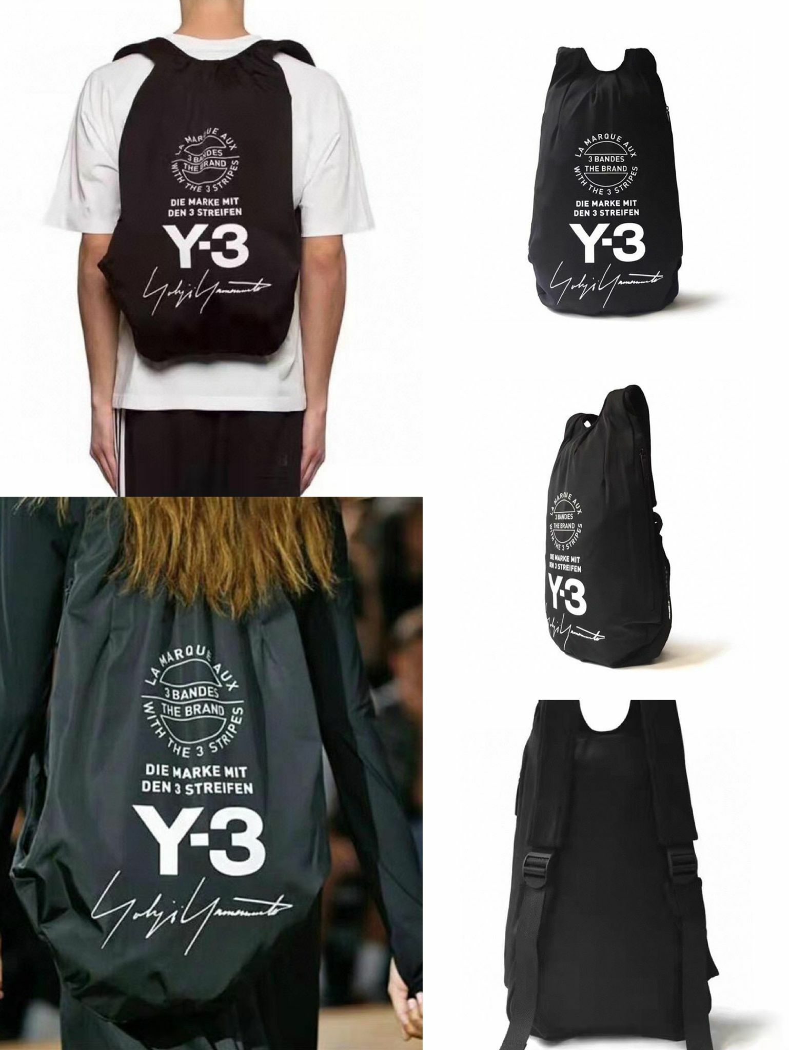 日本🇯🇵Y-3 BACK PACK山本耀司簽名印花背囊-2202055