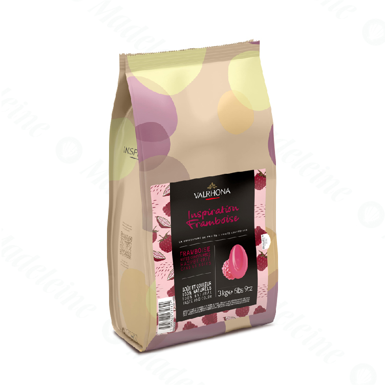 [ 頂級巧克力 ]法國 法芙娜 奇想系列-覆盆子調溫巧克力 (鈕扣型)