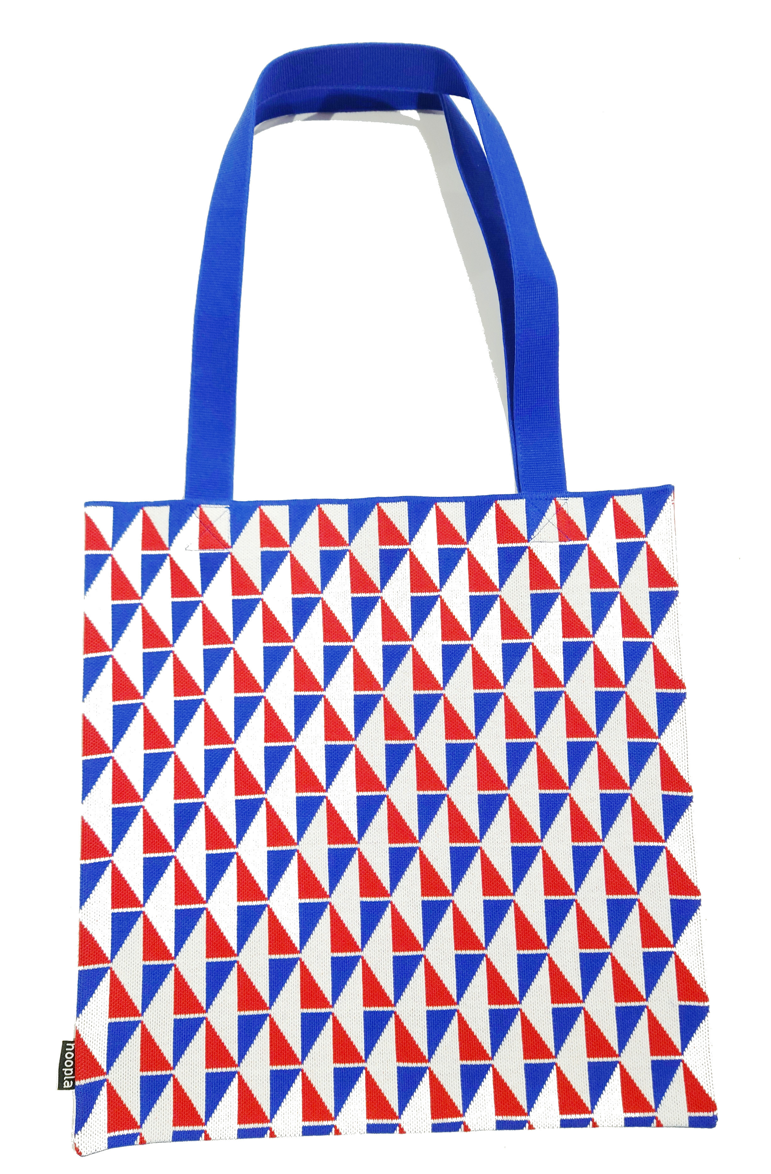 紅白藍三色鑽石紋環保袋