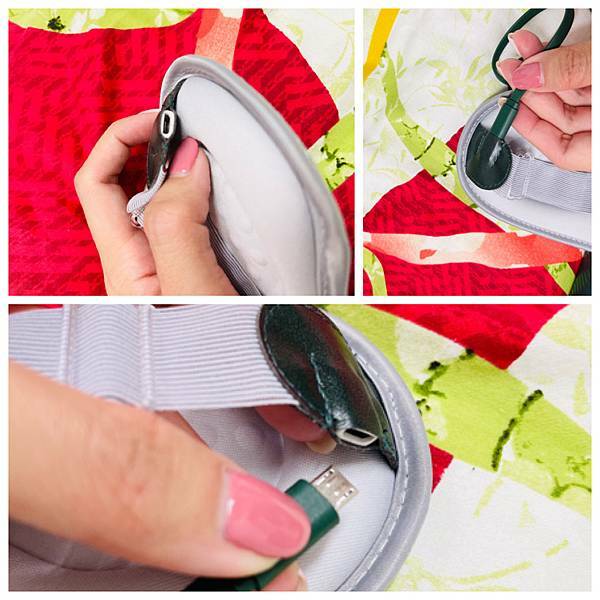 Aileen的潘朵拉之盒推薦時尚皮革三段溫控震動按摩熱敷眼罩，時尚又實用