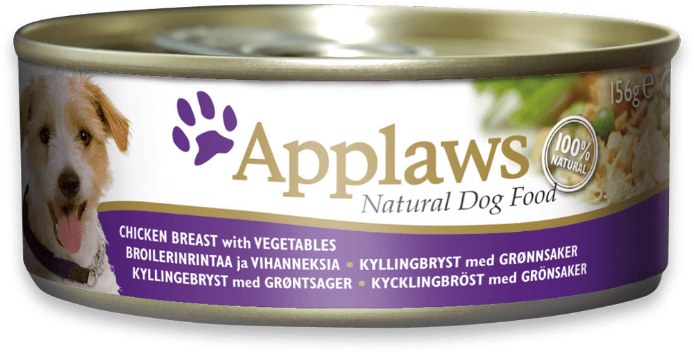 APPLAWS狗肉絲湯罐 – 雞柳, 蔬菜156G