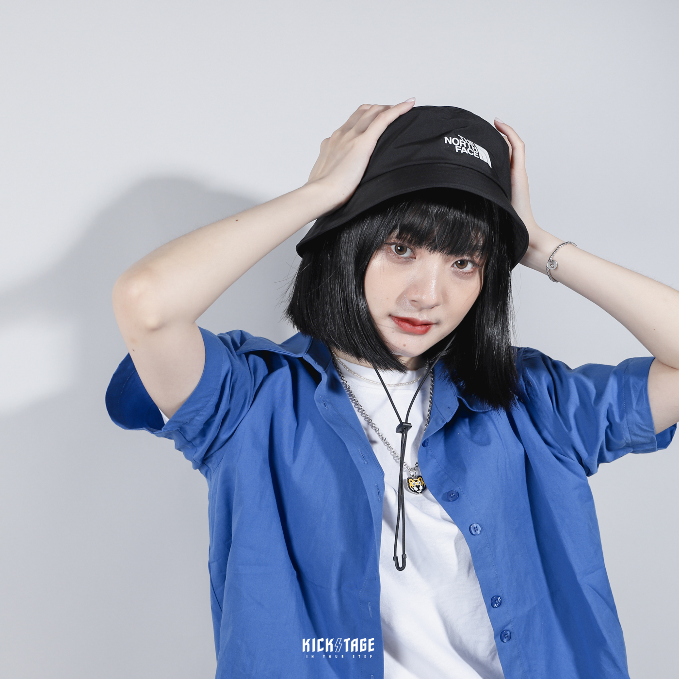 [特價商品無退換] THE NORTH FACE LOGO FL BUCKET TFN 黑色 防水 輕量 透氣 抽繩漁夫帽 Futurelight 反光印花 遮陽帽【NF0A5FXKJK3】