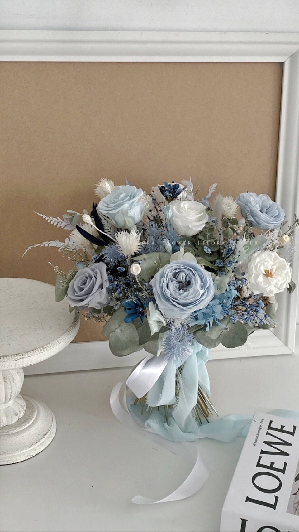 韓系永生捧花-霧霾藍